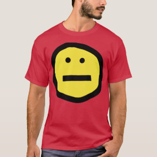 I Dont Know How I Feel Neutral Smiley Face T-Shirt