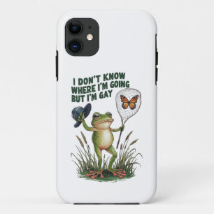 I Don't Know Where I'm Going But I'm Gay Frog Case-Mate iPhone Case
