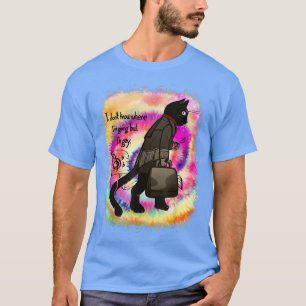 I Dont Know Where Im Going But Im Gay Funny Black  T-Shirt