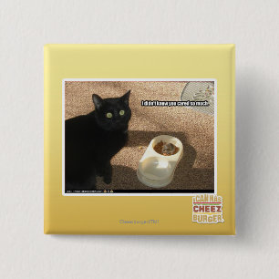 I don't know you cared 15 cm square badge