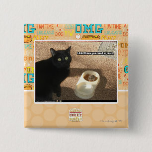 I don't know you cared 15 cm square badge
