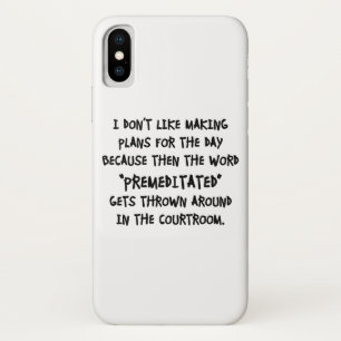 I Don't Like Making Plans Case-Mate iPhone Case