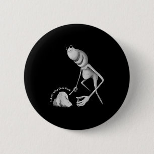 I Don't Like This Rock Funny Marcus The Worm Meme 6 Cm Round Badge