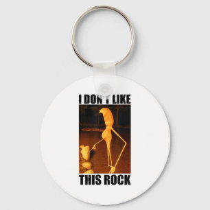 I Don't Like This Rock Funny Marcus The Worm Meme Key Ring