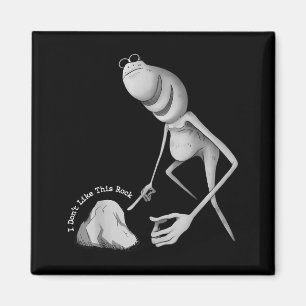 I Don't Like This Rock Funny Marcus The Worm Meme Magnet