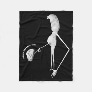 I Don't Like This Rock Marcus The Worm Meme Men Wo Fleece Blanket