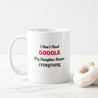 I don't need Google my daughter knows everything   Coffee Mug