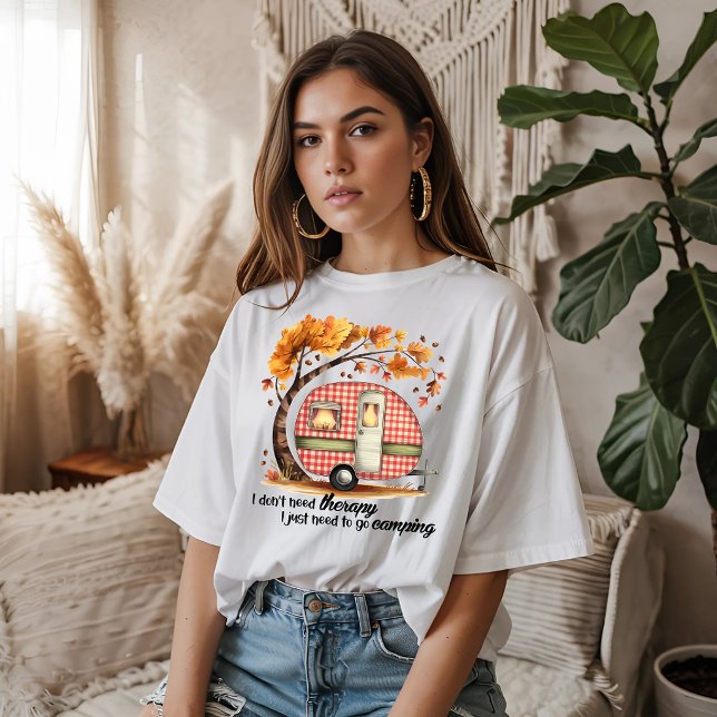 I Don't Need Therapy Camping Tri-Blend Shirt (Creator Uploaded)