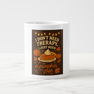 I don't need therapy, I just need a pumpkin pie Large Coffee Mug