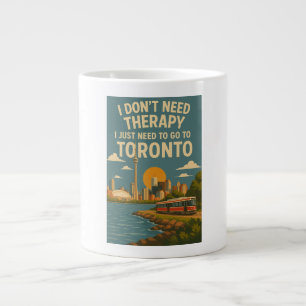 I don't need therapy, I just need to go to Toronto Large Coffee Mug