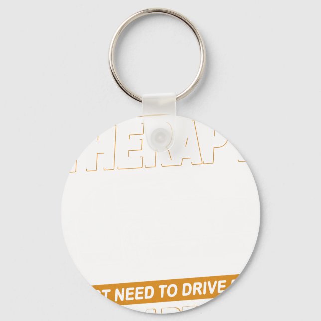 I DON'T NEED THERAPY Porsche 911 Carrera Rs 2.7 Key Ring (Front)