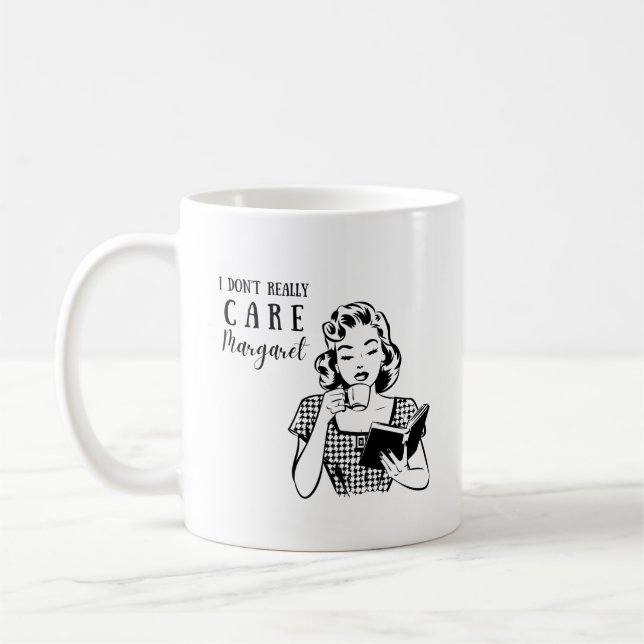 I don't really care margaret JD Vance quote mug (Left)