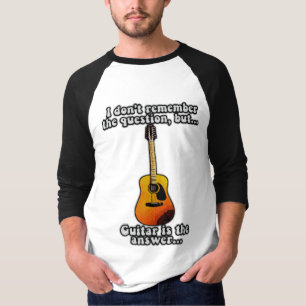 I don't remember the question. funny guitar quote T-Shirt