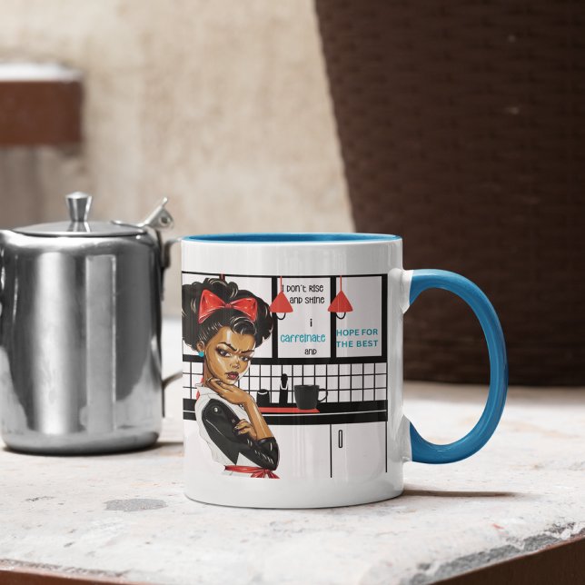 I Don't Rise and Shine, I Caffeinate, I Hope Mug (I Don't Rise and Shine, I Caffeinate and Hope for the Best" Hilarious and Cute Mug)