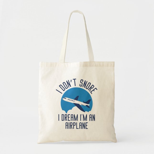 I Don't Snore Tote Bag (Front)