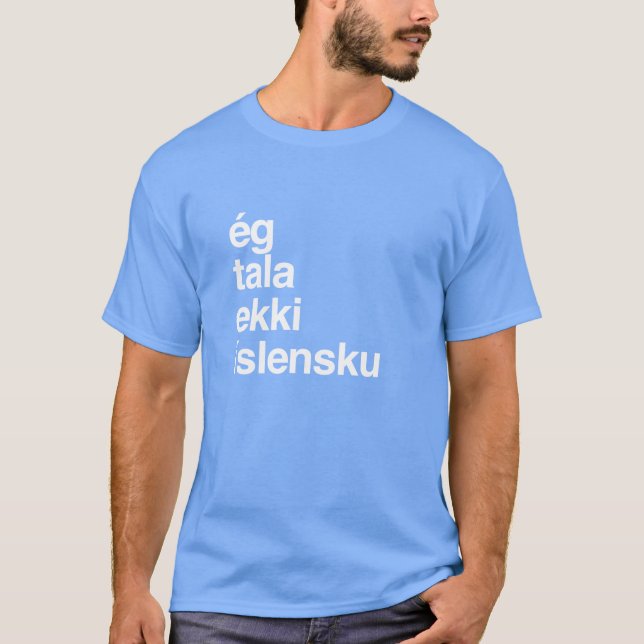 I Dont Speak Icelandic Iceland vintage T-Shirt (Front)