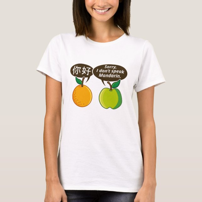 I Don't Speak Mandarin T-Shirt (Front)