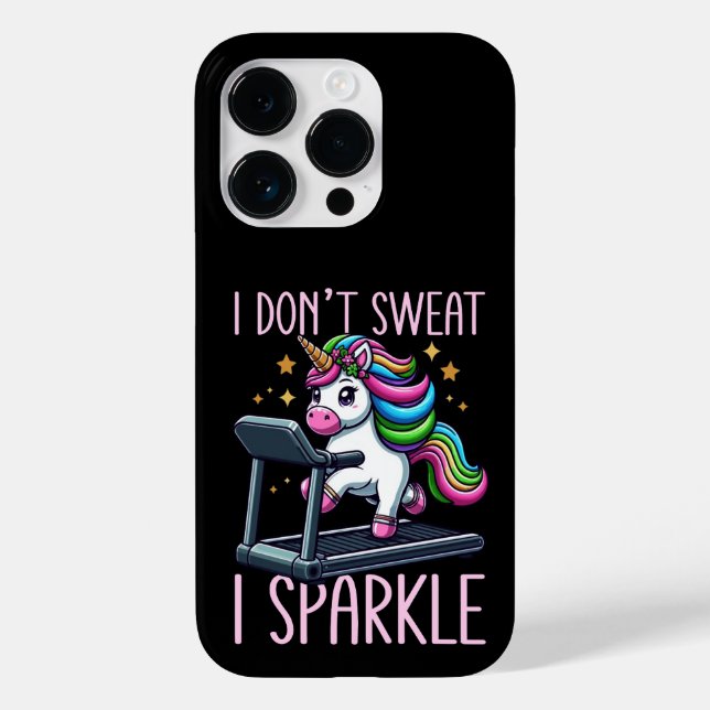 I Don't Sweat, I Sparkle Dazzle Your Workout Case-Mate iPhone Case (Back)