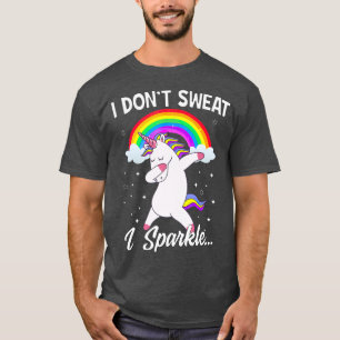 I Dont Sweat I Sparkle Unicorn Women Christmas T-Shirt