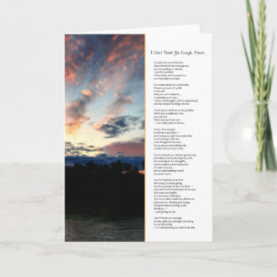 I Don't Thank You Enough, Friend... Card