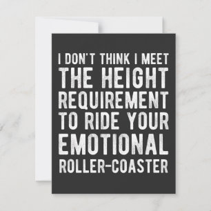 I Don't Think I Meet The Height Requirement To Rid