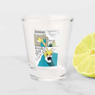 I don't think she likes that  shot glass