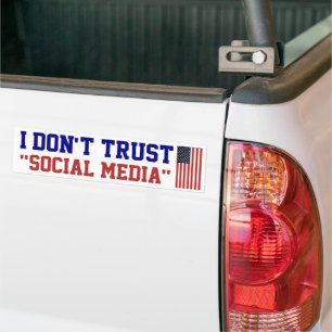 I Don't Trust social media Sticker