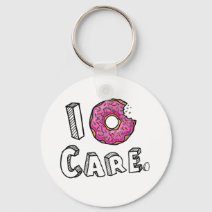 I Doughnut Care Funny Key Ring