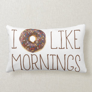 I Doughnut Like Mornings Lumbar Cushion