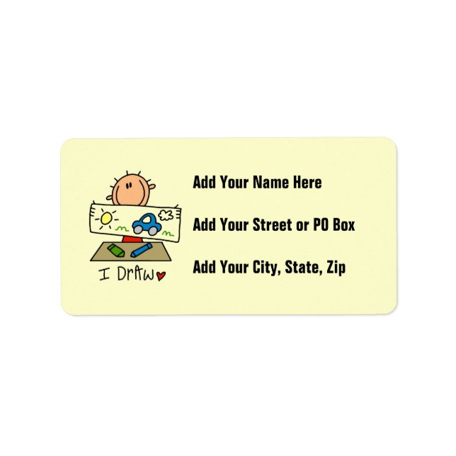 I Draw Label (Front)