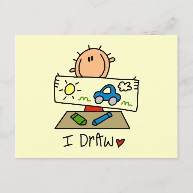I Draw Postcard (Front)
