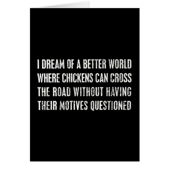 I Dream Of A Better World... (Front)
