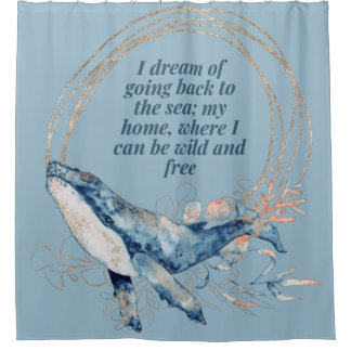 I Dream of Going Back to the Sea Shower Curtain