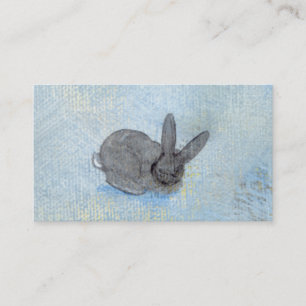 I Dream of Rabbits fun unique modern art painting Business Card