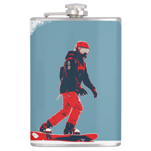 I Dream of Snowboarding - Snowboarder Hip Flask