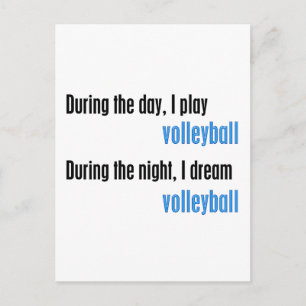 I Dream Volleyball Postcard