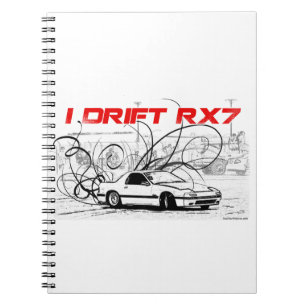 I Drift RX7 Spiral Notebook