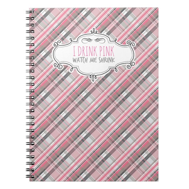 "I Drink Pink" Weight Loss Journal (Front)