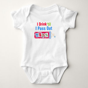 I Drink PoshB'Gosh Baby Bodysuit