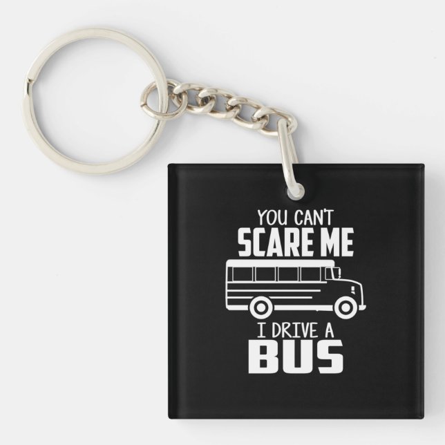 I Drive A Bus Key Ring (Front)