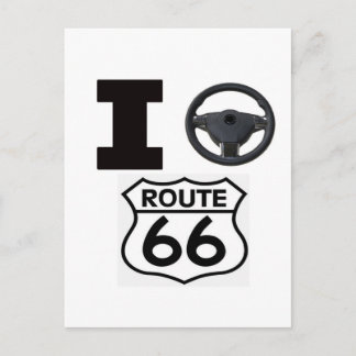 I Drive Route 66 Postcard