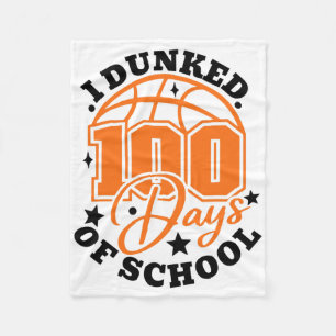 I Drunked 100 Days Of School Sketll 100th Day Of S Fleece Blanket