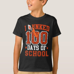 I Dunked 100 Days Of School Basketball 100th Day K T-Shirt
