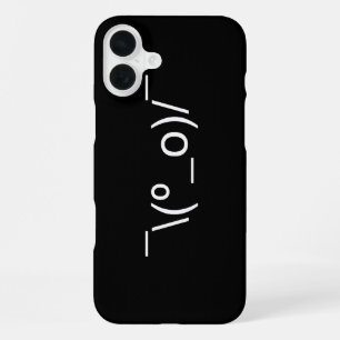 I Dunno LOL ¯\(º_o)/¯ Emoticon Japanese Kaomoji iPhone 16 Plus Case