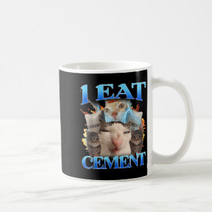 I Eat Cement Funny Cat Meme Men Women Kids Humor Coffee Mug