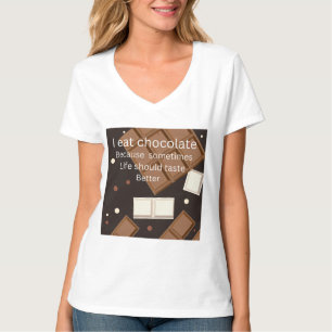 I Eat Chocolate Because Life Should Taste Better T-Shirt