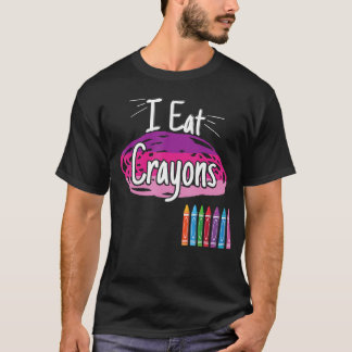 I Eat Crayons Crayon T-Shirt
