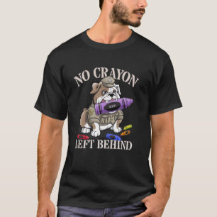 I Eat Crayons Meme None LEFT BEHIND Purple Up Mili T-Shirt