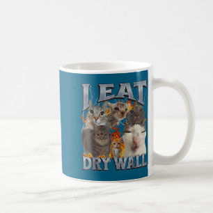 I Eat Drywall Funny Cat Meme Bootleg Graphic Coffee Mug