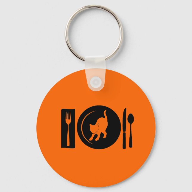 I eat ... key ring (Front)